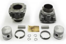 Zylinder mit Alurippen inkl. Kolben und Ringe fr Ural 650 