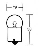 Glhbirne 12V 10W. 