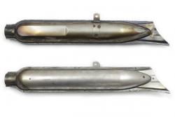 Auspuff "Fischschwanz" 2St. Ural, Dnepr, K750, M72 nicht verchromt. 