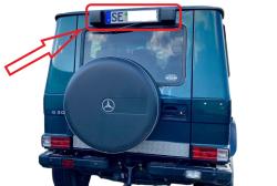 Kennzeichenhalter Oben Mercedes-Benz G-Professional PUR W461 W463 Puch 