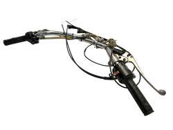 Lenker Ural 650 mit Armaturen, Gasgriff, Hebeln. 