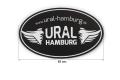 Aufkleber Ural-Hamburg. 